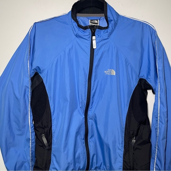 The North Face Women blue and black full zip fannu pack windbreaker jacket in S - Picture 2 of 10